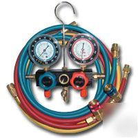 R134A aluminum block manifold gauge set with 72