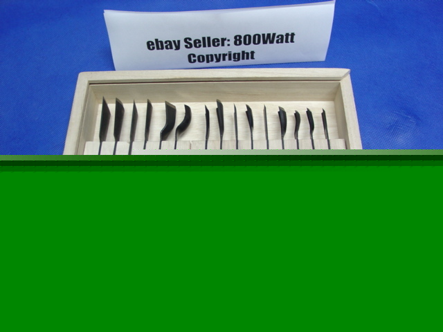 1 unit reciprocating carving tool +15 pc blade chisels