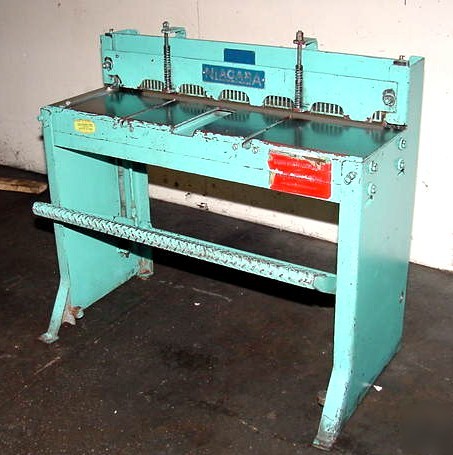 16GA sheet metal shear, niagara 36F 