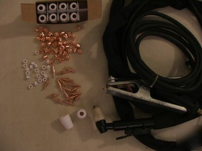 30/40A plasma cutter torch + 90 consumables + cable