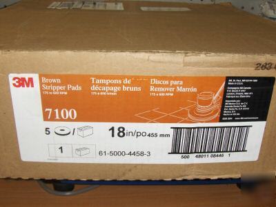 3M brown stripper pad 7100 18