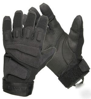 Blackhawk hellstorm solag black full finger gloves md