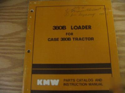 Case 380B front loader parts catalog