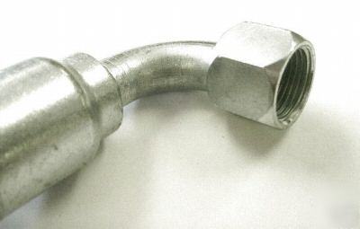 Hydraulic fitting 1/4 inch 90 degree fjic for 1/4 hose