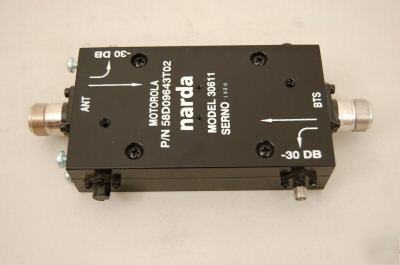 Narda/motorola -30DB dual directional coupler # 30611
