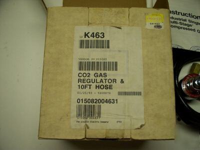 New brand lincoln electric CO2 regulator and hose 