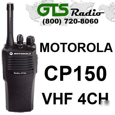 New motorola CP150 vhf 4 channel 2 watt cp 150