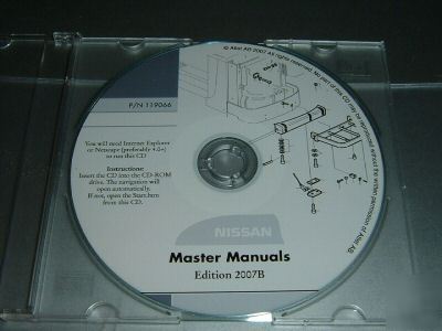 Nissan warehouse equipment parts cd - issue 2007B