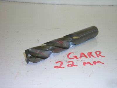 Resharpened garr 3 flute solid carbide drill .855'' +/-