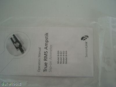 Sensorlink ampstick high voltage ammeter amperage meter