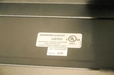 Siemens dematic mds controller 3M00 industrial control 