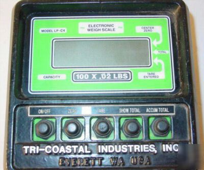 Tci tri-coastal lpc-4 100 lb pound hanging digi scales