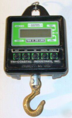 Tci tri-coastal lpc-4 100 lb pound hanging digi scales