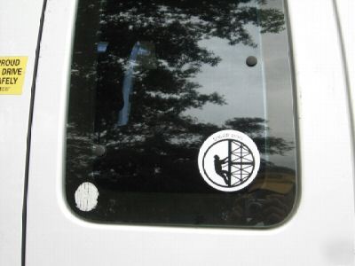 Tower dog window sticker