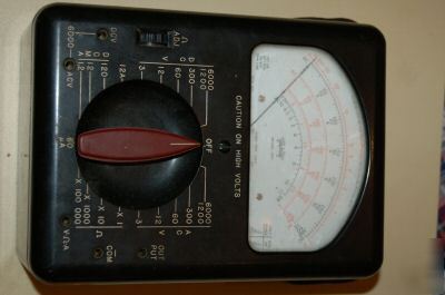 Vintage triplett voltmeter model 630 old electrictester