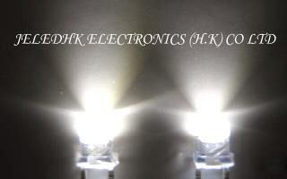 1000X3MM white ledlamp 18,000MCD wide viewing angle f/s