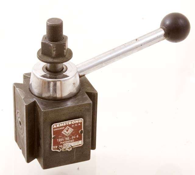 Armstrong quick change toolpost lathe use aloris c size