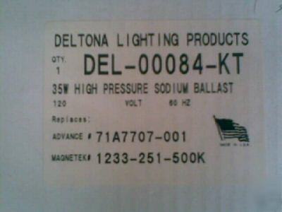 Deltona 35 watt high pressure sodium ballast kit