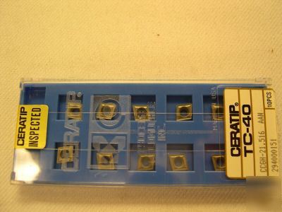 New 10 ceratip inserts ccgh 21.516AAN TC40