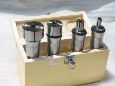 New 4 pcs ground expanding collet 5C collets set lathe 