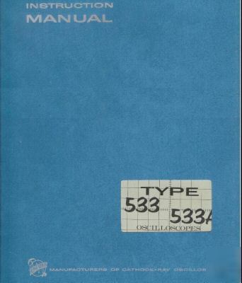 Tek tektronix 533 533A operation & service manual