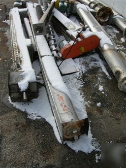 Used: screw conveyor corporation horizontal, 304 stainl