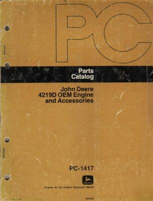 John deere 4219D oem engines & accessoriesparts catalog