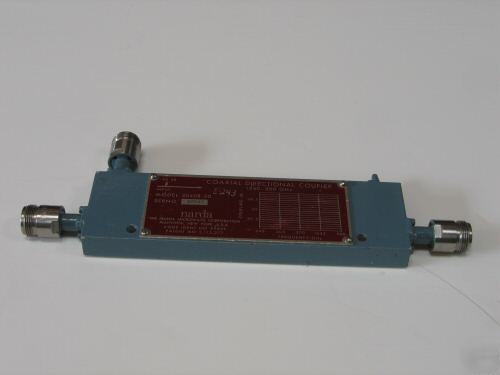 Narda 3040B-30 coaxial directional coupler, .24-.50 ghz