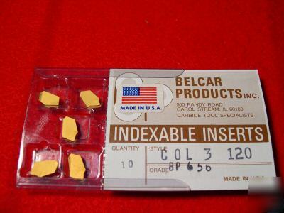 New 5 each belcar cutoff inserts col 3 120 BP656