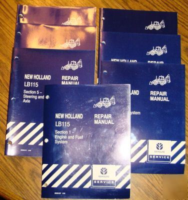 New holland LB115 loader backhoe repair manual nh