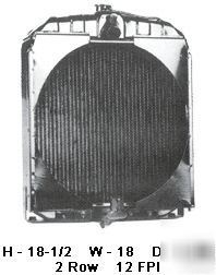 New tractor radiator allis chalmers wcwd WD45 11A155