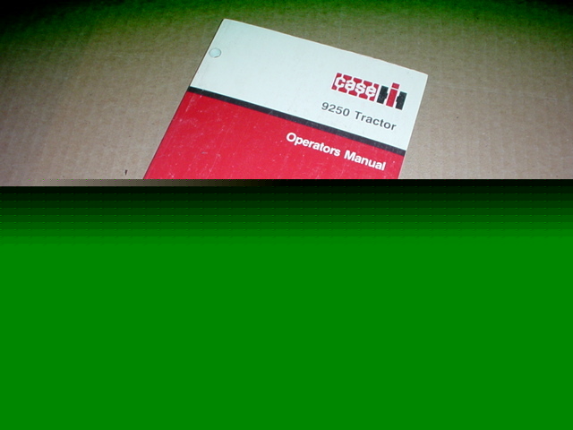 Case ih 9250 tractor operator manual