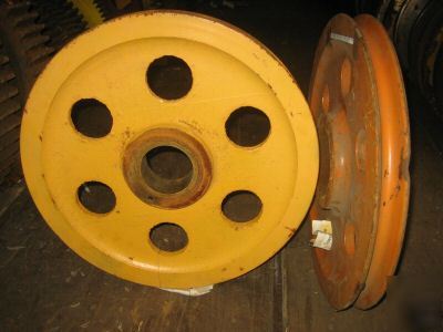 Crane bottom block sheave 20 d 3/4 wire rope lot 4483