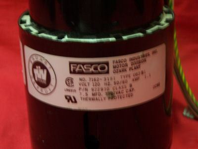 Fasco motor type U62B1