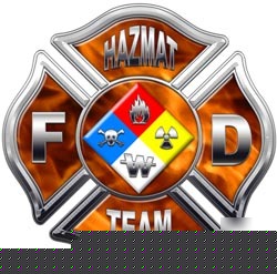 Firefighter hazmat decal reflective 4