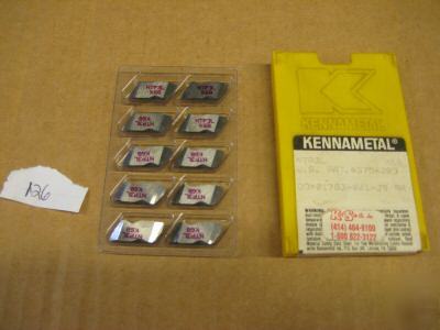 New 10- kennametal carbide inserts (NTP3L)