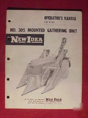 New 1962 idea 305 gathering unit operators manual