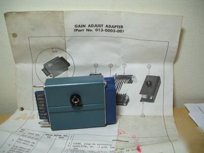 New gain adj. adapter ship world-wide old stock 