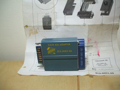 New gain adj. adapter ship world-wide old stock 
