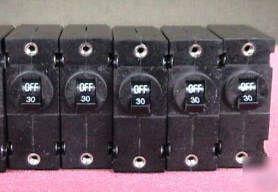 New lot of 5 carling switch 30 amp circuit breaker 