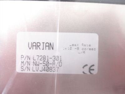 New varian vacuum pump valve nw-16