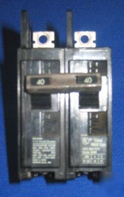 Siemens 40 amp 2 pole circuit breaker type bq 240V ac