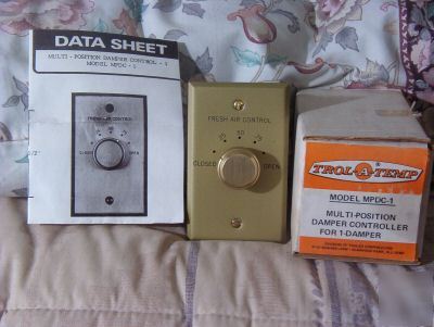 Trol-a-temp damper controller/1 damper/multi position