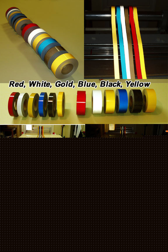 Yellow reflective pinstriping tape 1/2