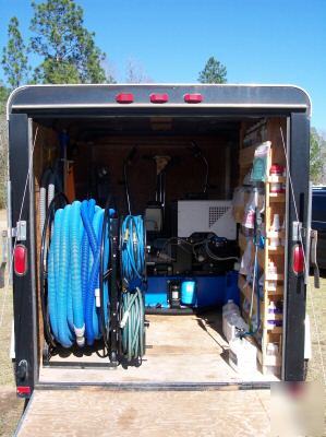Prochem blazer xl carpet cleaning machine in trailer