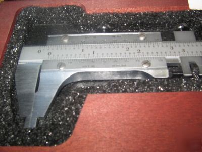 Starrett no.123 vernier caliper master bar 0-6 capacity