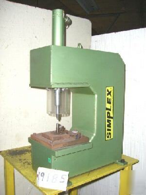 10 ton simplex c frame hydraulic press no 1PC10 (19185)
