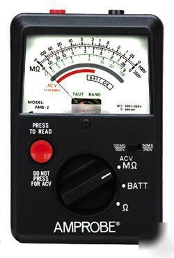 Amprobe amb-2 analog megohmmeter â€“ insulation testers