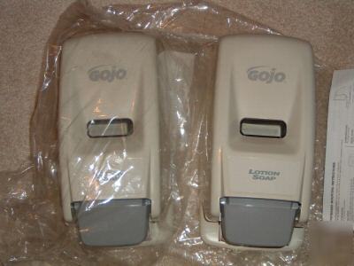 New gojo hand dispenser 800 ml - lot of 2 - go jo 