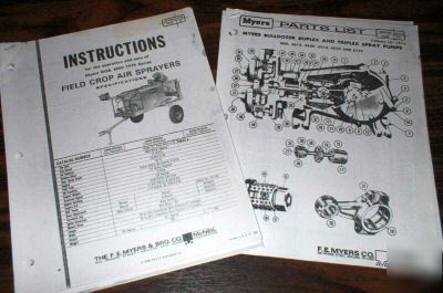 Myers 6500-TF24 field crop air sprayer owner manual